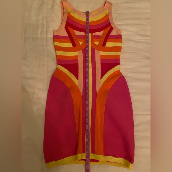 Herve Leger multi-coloured dress. Size Small / US 2. - Picture 5 of 7